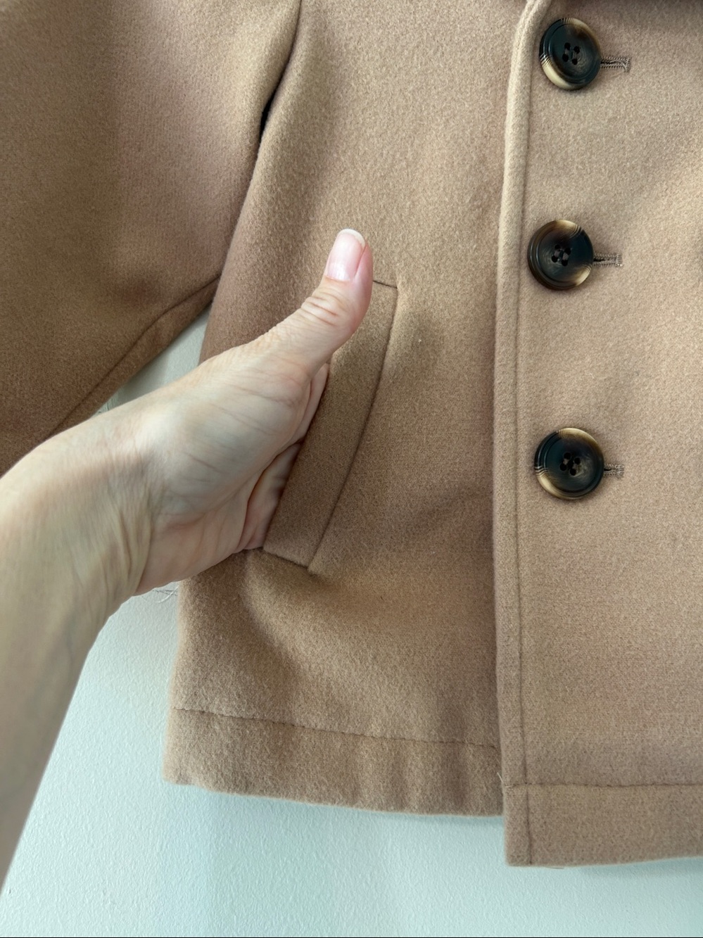S Rothschild & CO
Toddler and Little Boy 4 Double Breasted Peacoat Tan - Picture 3 of 9